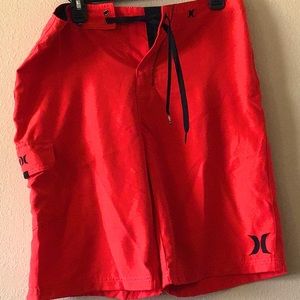 Men’s Red black Hurley shorts